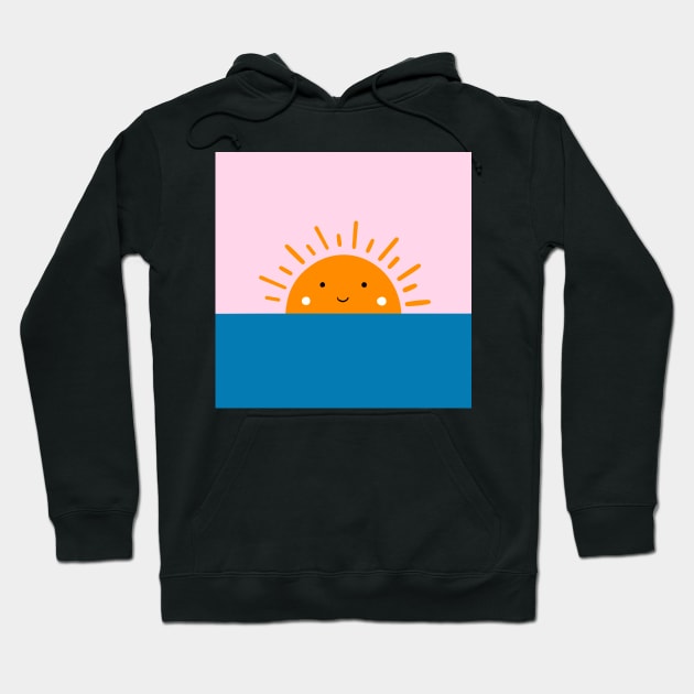 Sun on the sea Hoodie by bigmoments